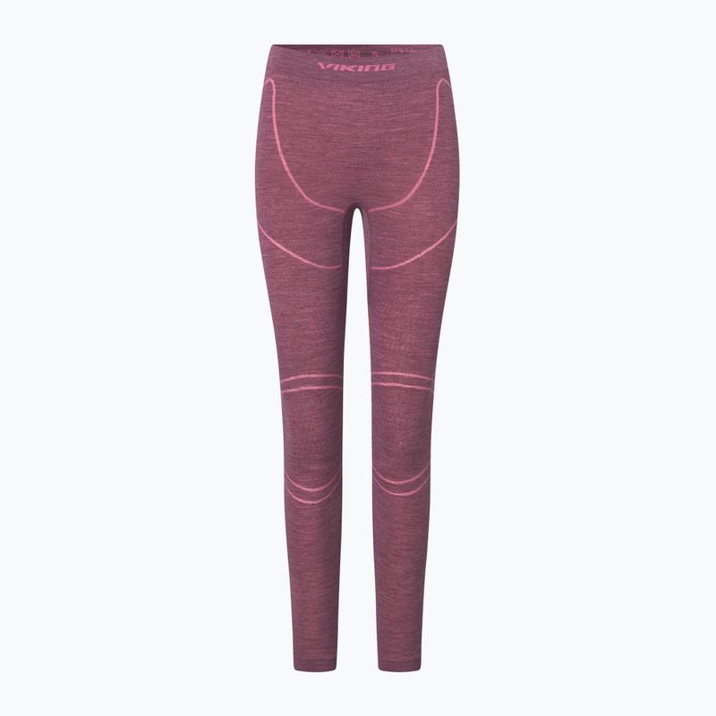 Жіночий комплект термобілизни Viking Lan Pro claret/light pink 3