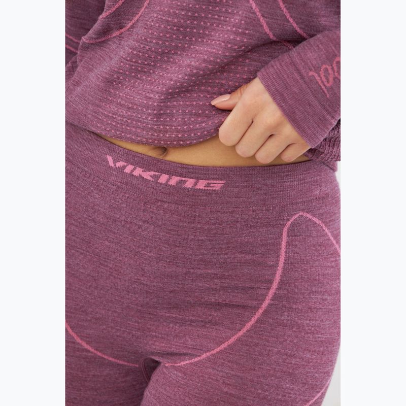 Комплект термобілизни жіночий Viking Lan Pro claret/light pink 9