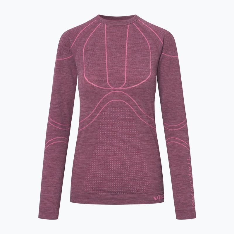 Жіноча термоактивна кофта Viking Lan Pro claret/light pink 7