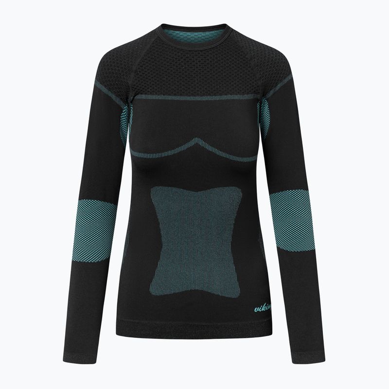 Жіночий комплект термобілизни Viking Ilsa black/turquoise 2