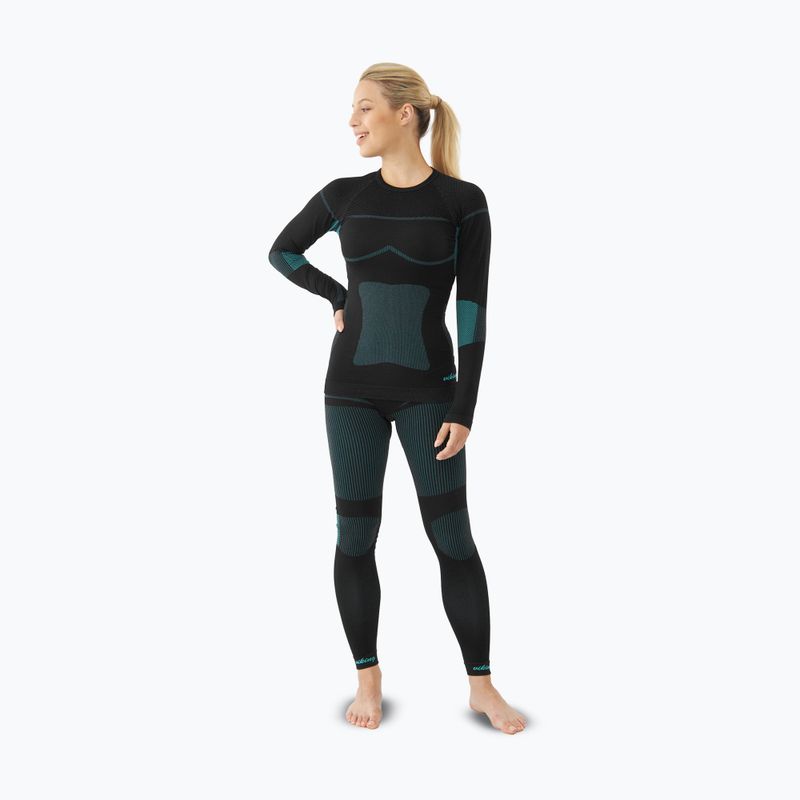 Комплект термобілизни жіночий Viking Ilsa black/turquise 4