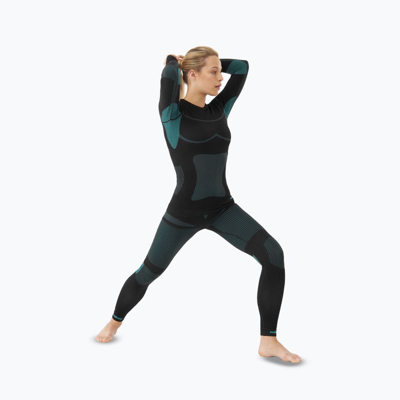 Комплект термобілизни жіночий Viking Ilsa black/turquise 5