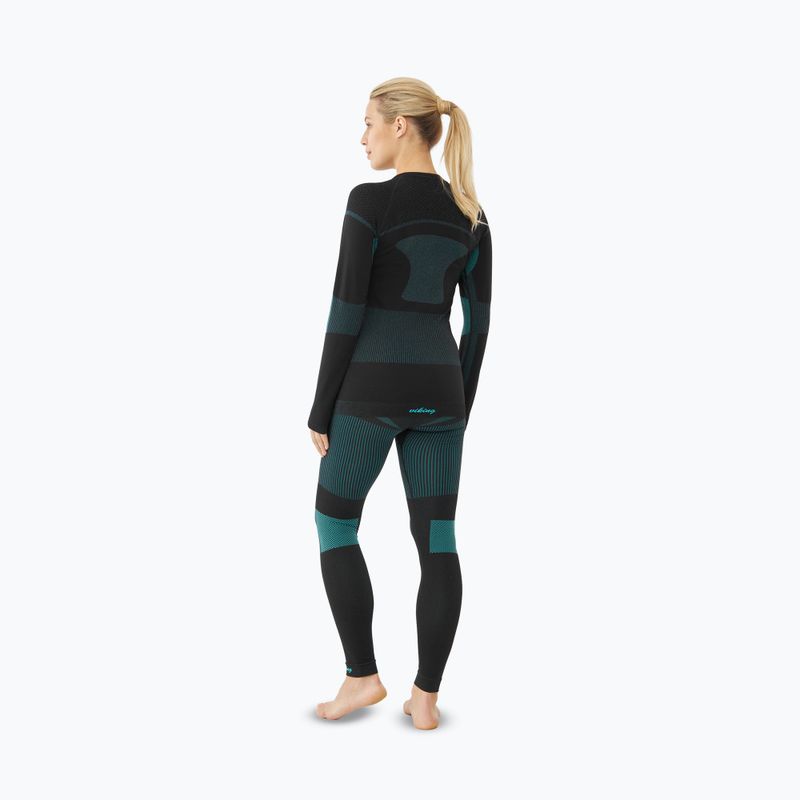 Комплект термобілизни жіночий Viking Ilsa black/turquise 6