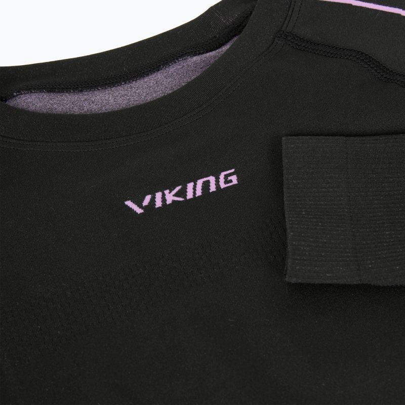 Жіноча термоактивна кофта Viking Etna 2.0 black/purple 4