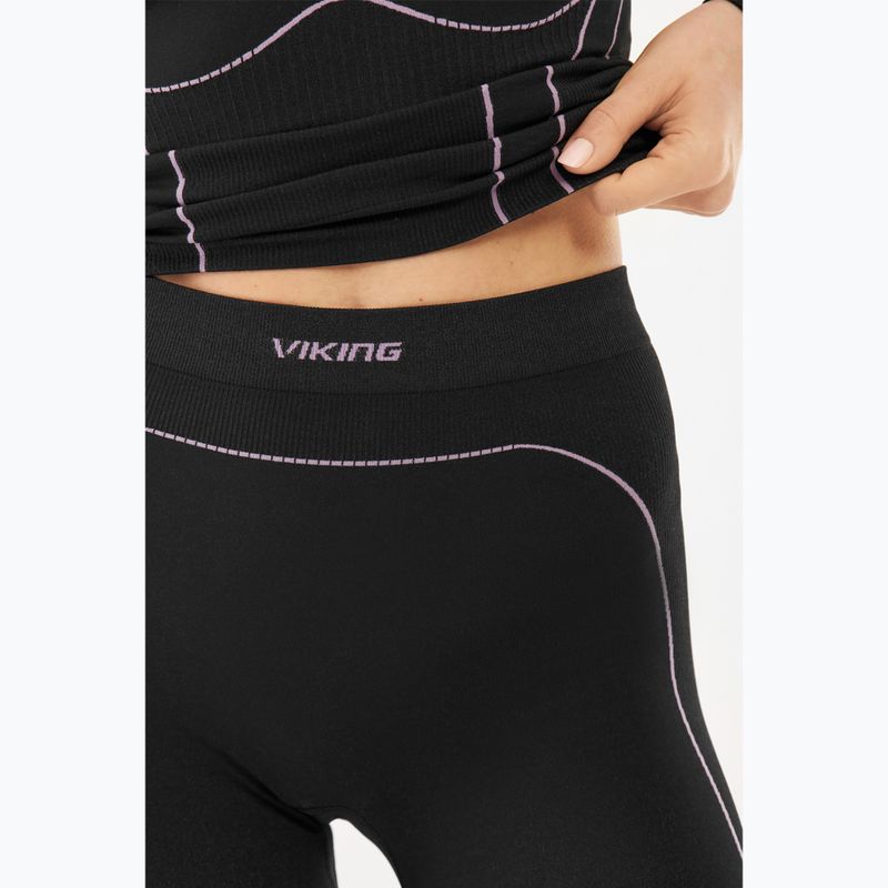 Штани термічні жіночі Viking Etna 2.0 black/purple 4