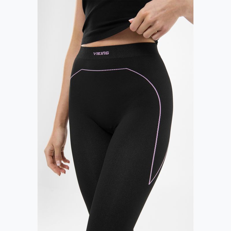 Штани термічні жіночі Viking Etna 2.0 3/4 black/purple 4