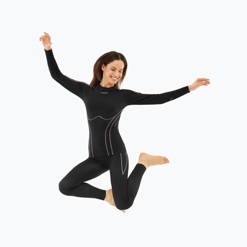 Комплект термобілизни жіночий Viking Eiger 2.0 black/purple 7