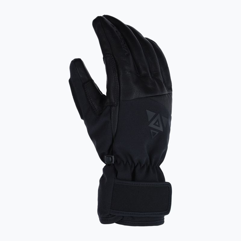 Рукавиці гірськолижні чоловічі Viking Norvik Pro Pipe full black 2