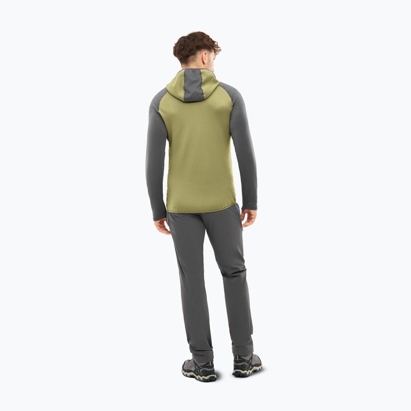 Кофта трекінгова чоловіча Viking Birger Hoodie olive/dark grey 2