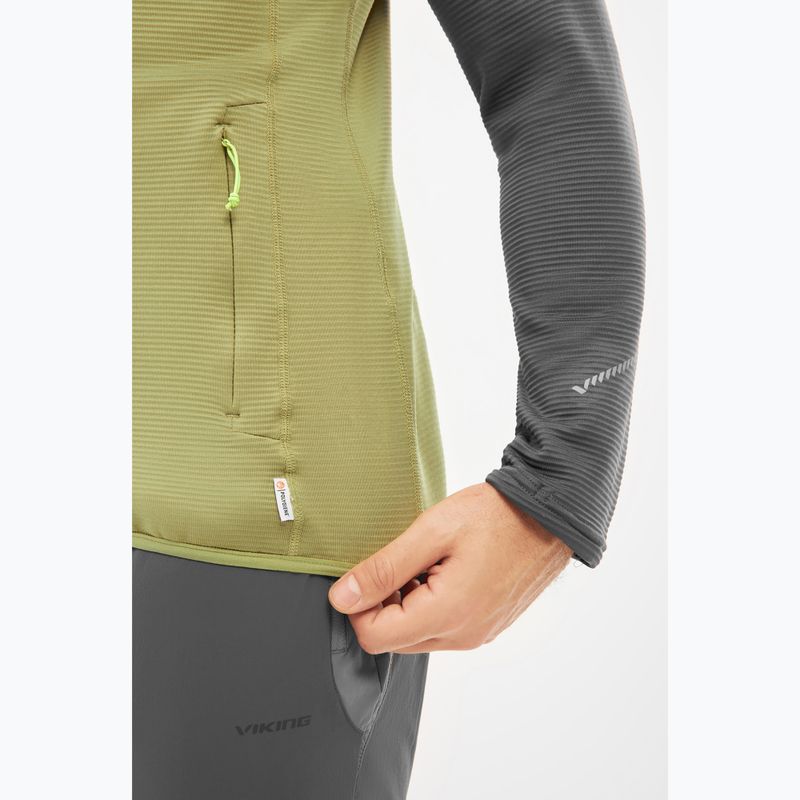 Кофта трекінгова чоловіча Viking Birger olive/dark grey 6