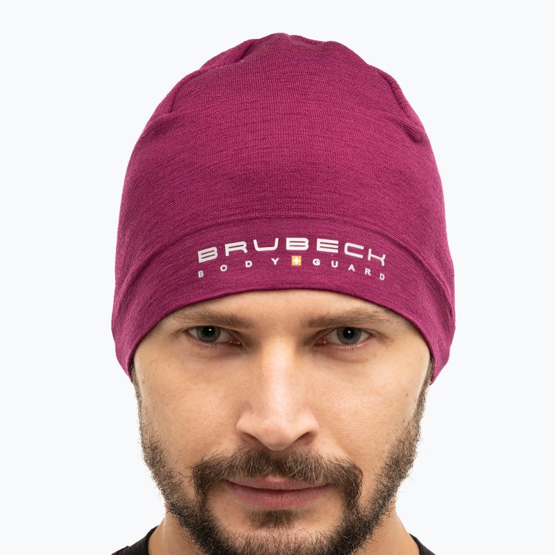 Термошапка Brubeck HM10180 Extreme Wool фіолетова 5