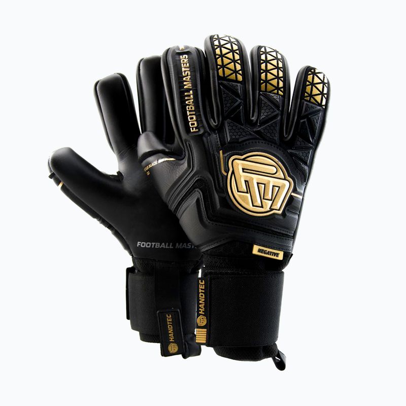 Рукавиці воротарські Football Masters Voltage Plus NC v 4.0 чорні/золоті 4