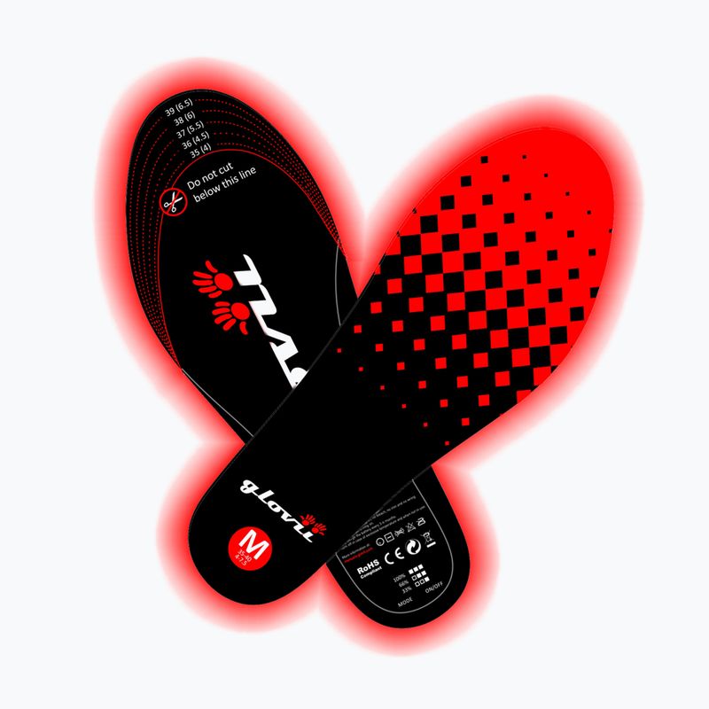 Устілки для лижних черевиків з підігрівом z pilotem Glovii GW2 чорні 2