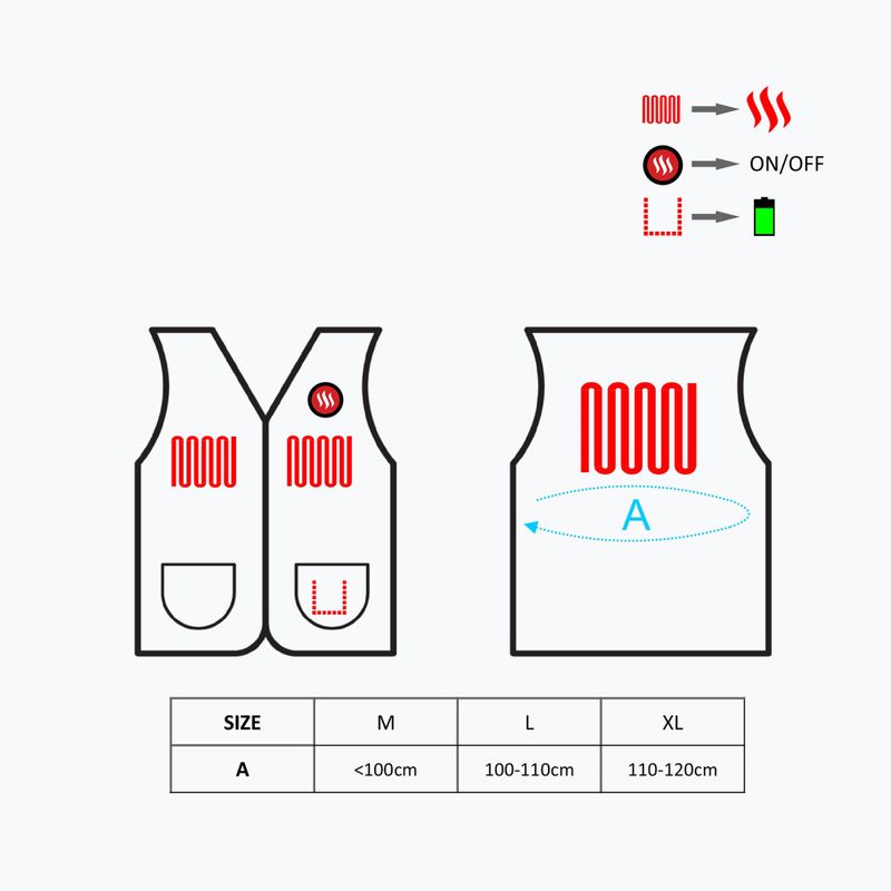 Безрукавка з підігрівом Glovii Polarowa GV1 чорна 6
