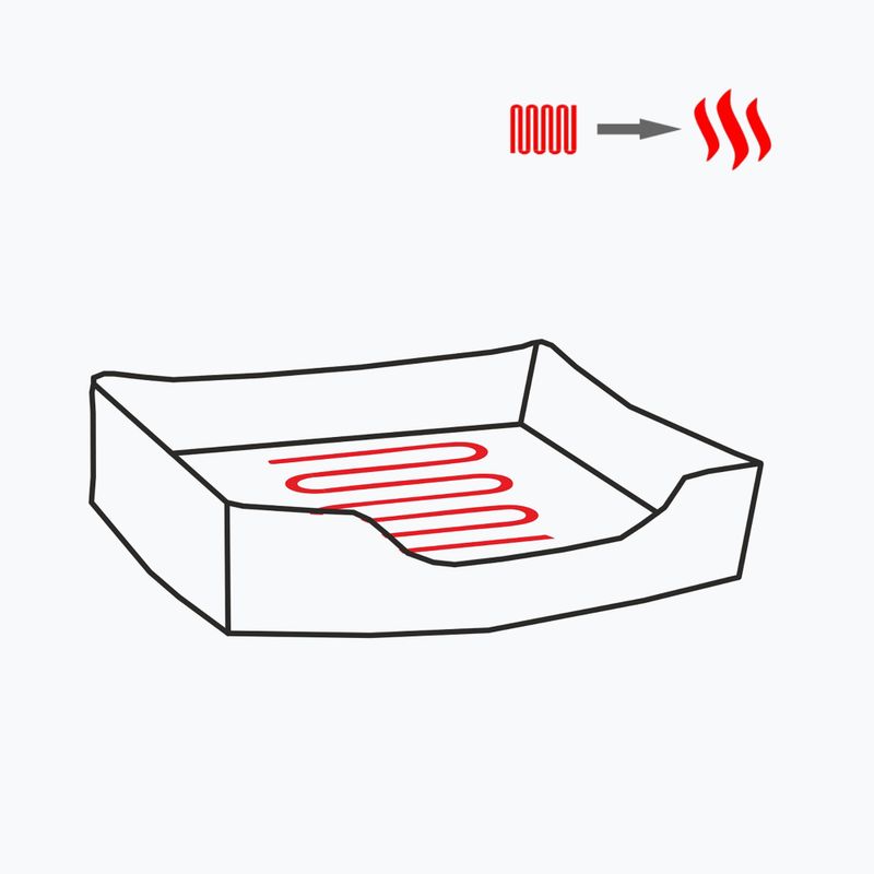 Лежанка для тварин з підігрівом Glovii GPETH сіра 7