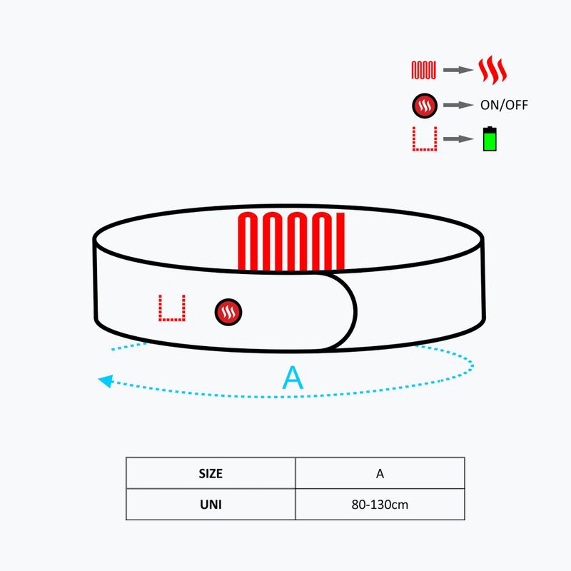 Пояс з підігрівом USB Glovii GB1U szary 10