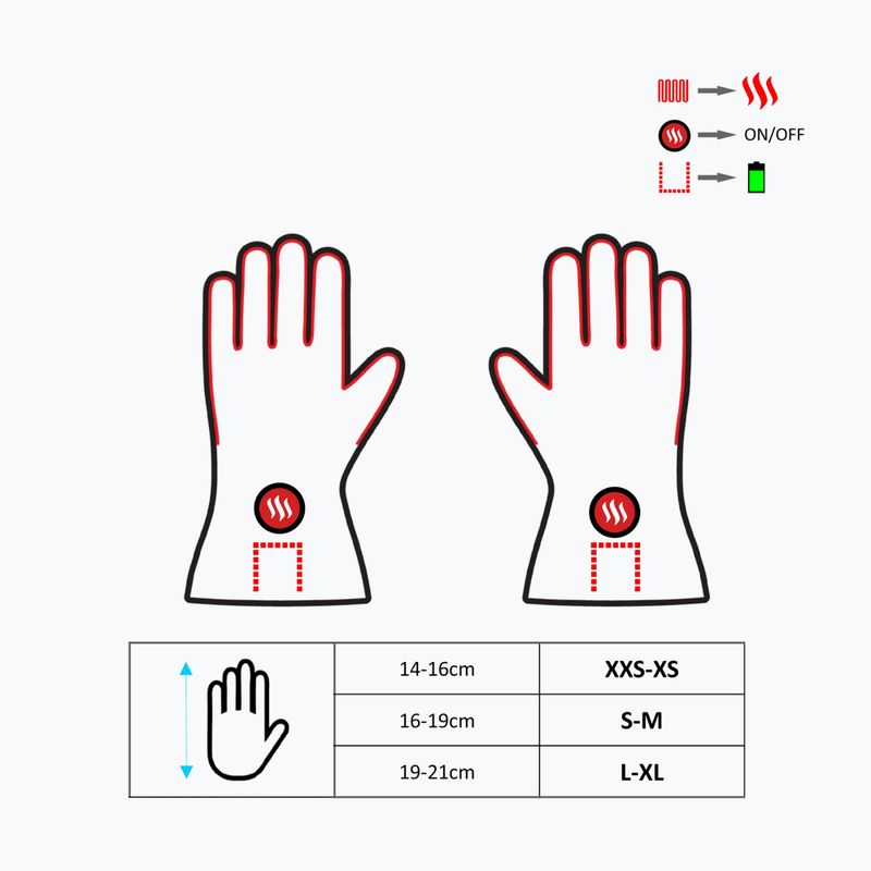 Рукавиці з підігрівом Glovii GLB чорні 10