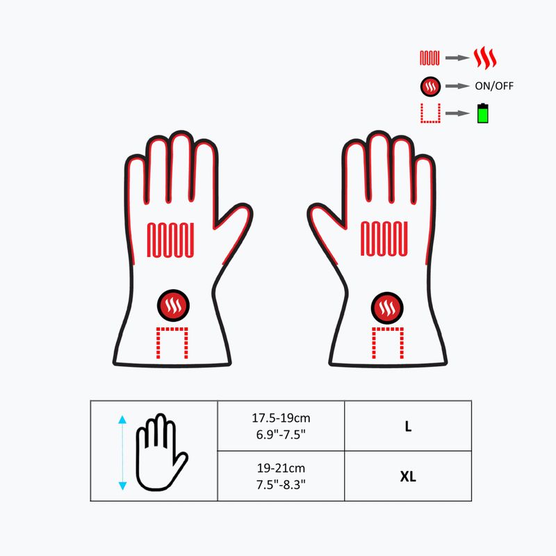 Рукавиці з підігрівом Glovii GR2 чорні 10