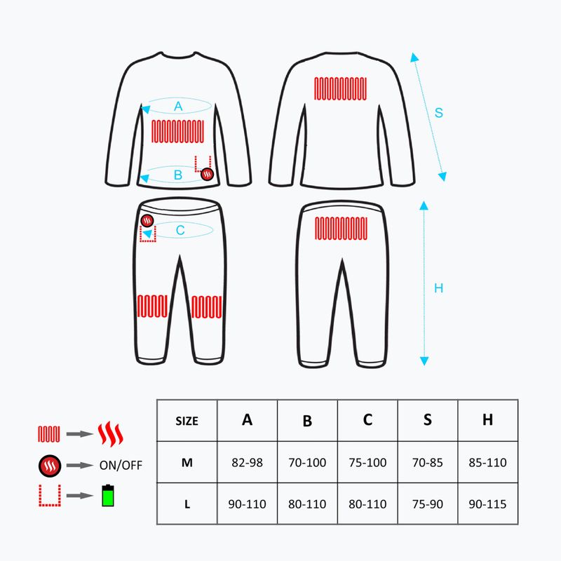 Комплет термобілизни Glovii GXR помаранчевий 11