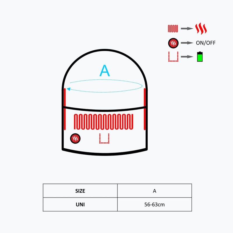 Капюшон з підігрівом Glovii GHB чорний 8