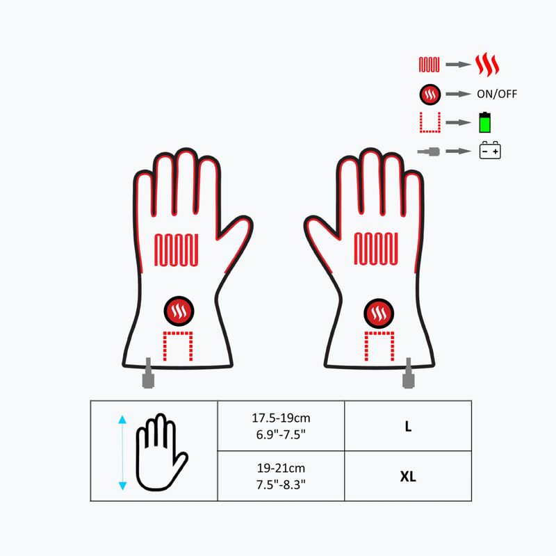 Рукавиці з підігрівом Glovii GDB чорні 11