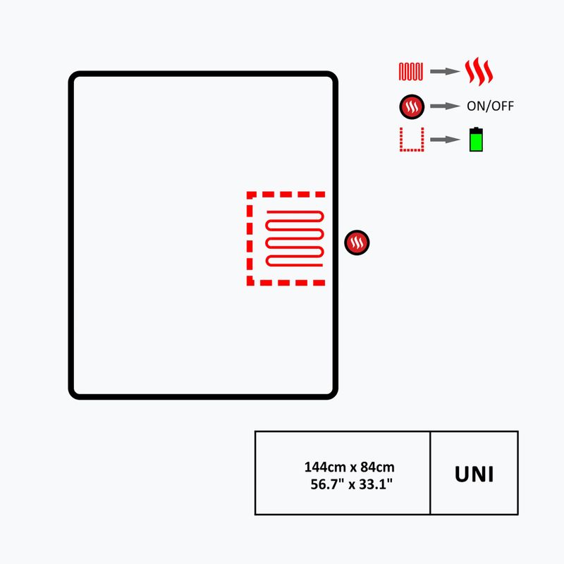 Ковдра з підігрівом  Glovii GB2G сіра 7