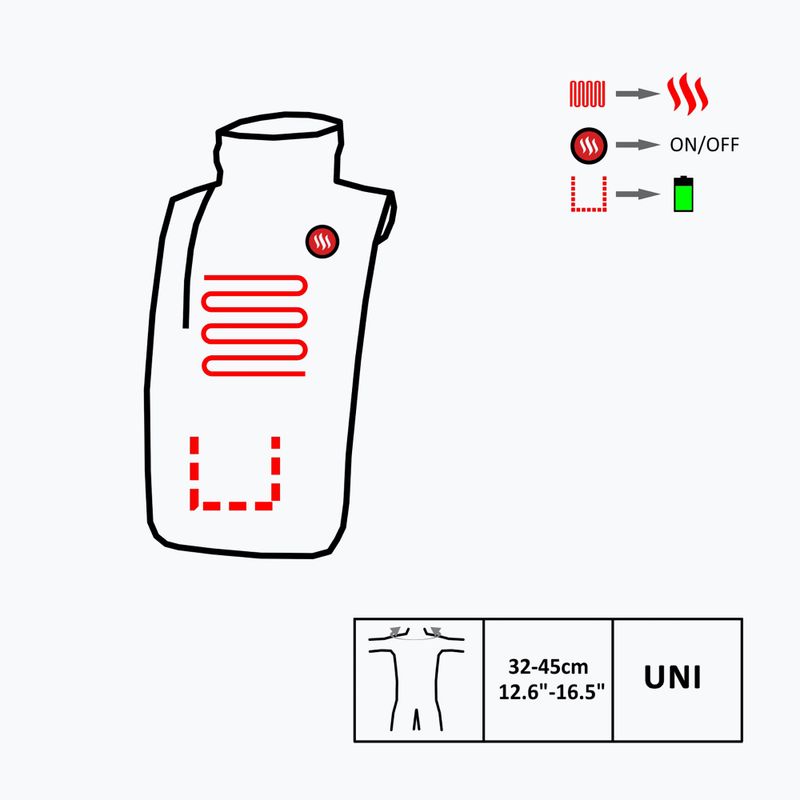 Отеплювач на шию Glovii  GA2M чорний 10