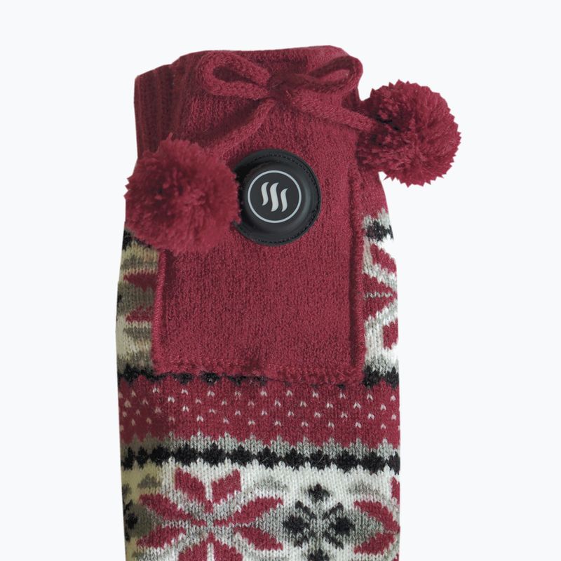 Капці з підігрівом з шкарпетками Glovii GQ5 білий/червоний/сірий 6