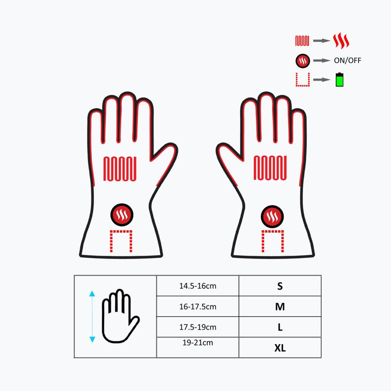 Рукавиці з підігрівом Glovii GS3 бежеві 8