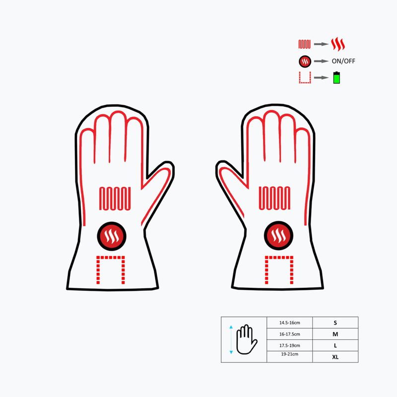 Рукавиці з підігрівом 2в1  Glovii GS21 чорні 10