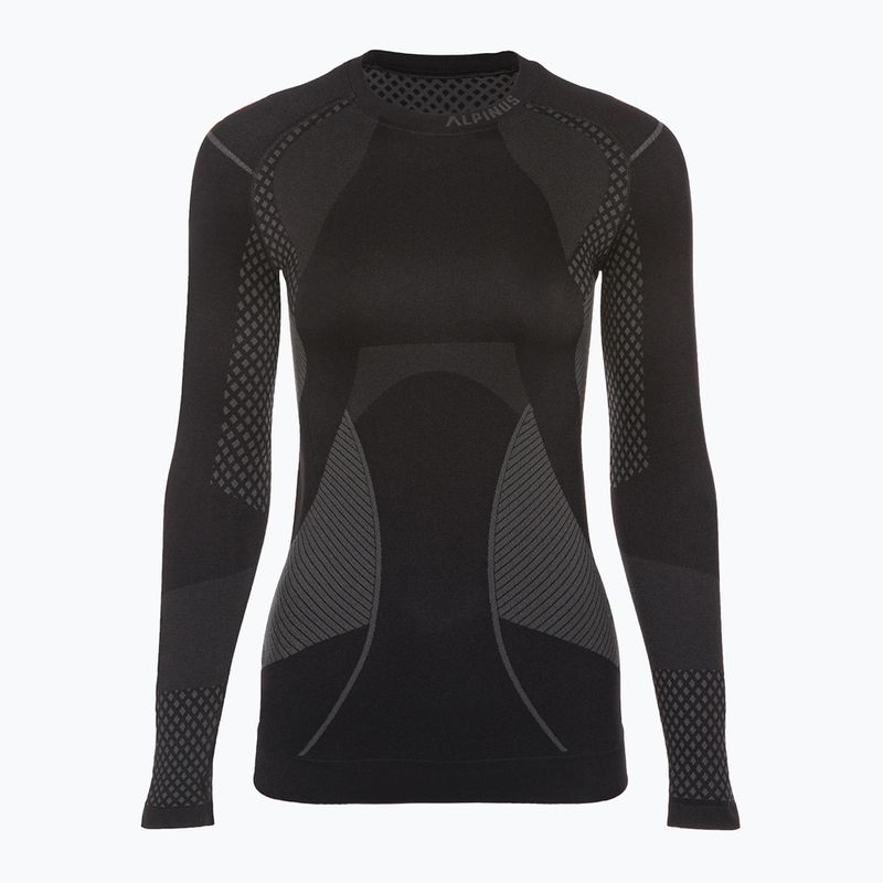 Термокофта жіноча Alpinus Active Base Layer чорна/сіра 4