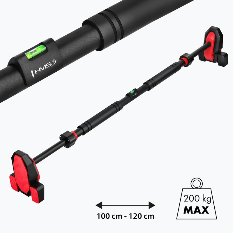 Перекладина для підтягування HMS DD301 black/red 6