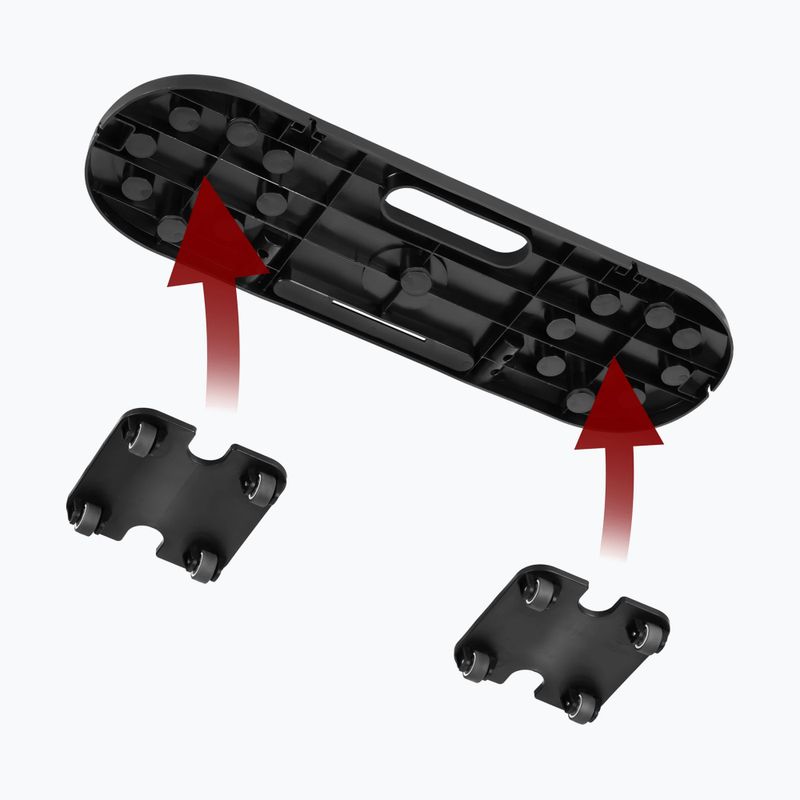 Багатофункціональна дошка HMS DBP02 for abdominal muscle exercises and push-ups with straps 3w1 black 4