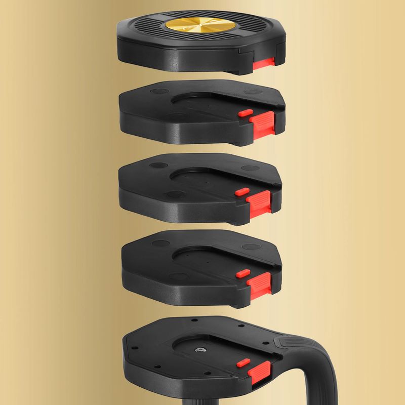 Гантель регульована HMS HL05 3в1 11,34 кг black/red 7