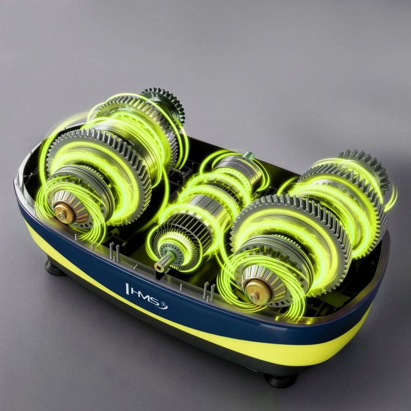 Вібраційна платформа HMS SVP11 dark blue/lime 7