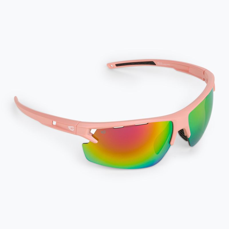 Окуляри велосипедні GOG Eter matt dusty pink/black/polychromatic pink E589-3