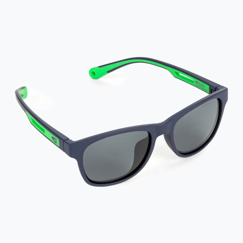 Окуляри сонячні дитячі GOG Alfie matt navy blue/green/smoke E975-1P