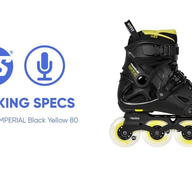Роликові ковзани чоловічі Powerslide Imperial One 80 чорно-жовті 908376 16