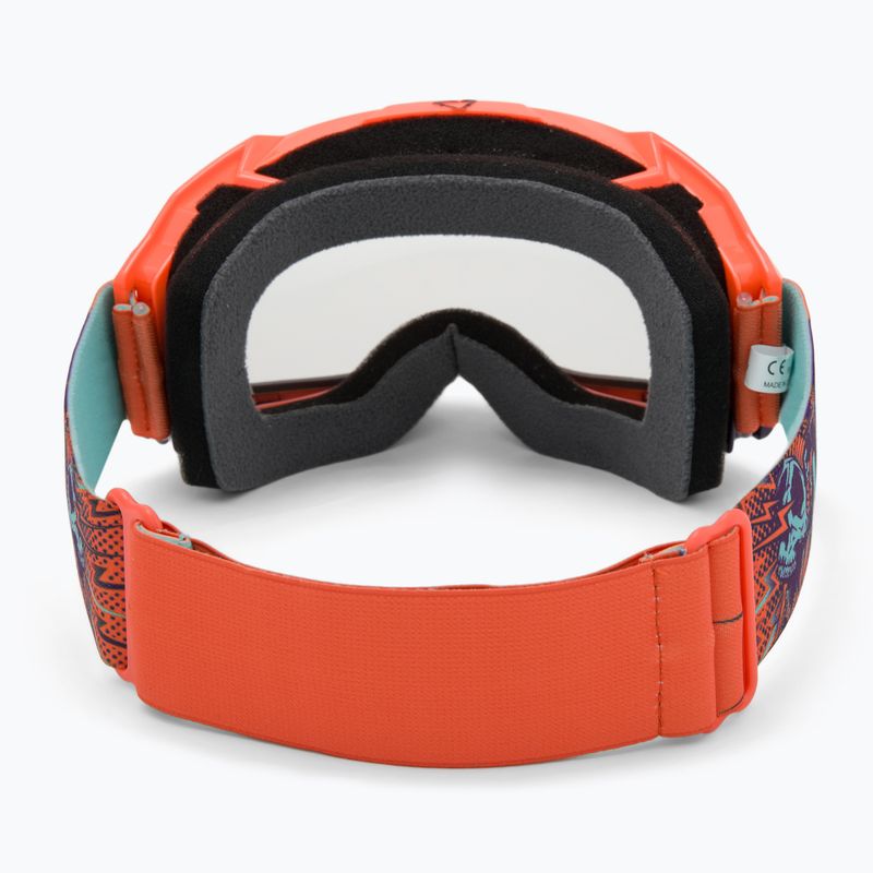 Велосипедні окуляри Leatt Velocity 4.5 помаранчеві/прозорі 3