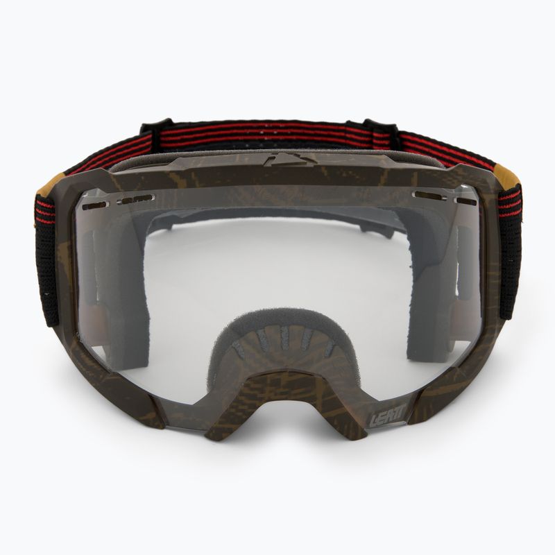 Велосипедні окуляри Leatt Velocity 4.0 MTB X-Flow дерев'яні/прозорі 2