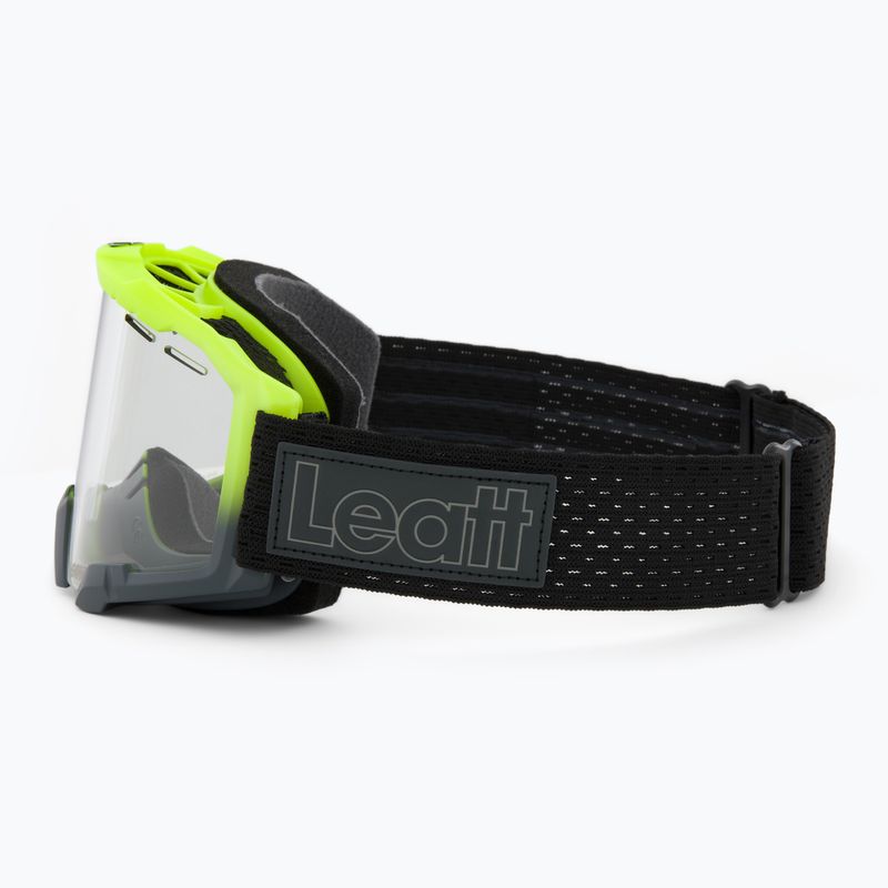 Велосипедні окуляри Leatt Velocity 4.0 MTB лайм/прозорий 4
