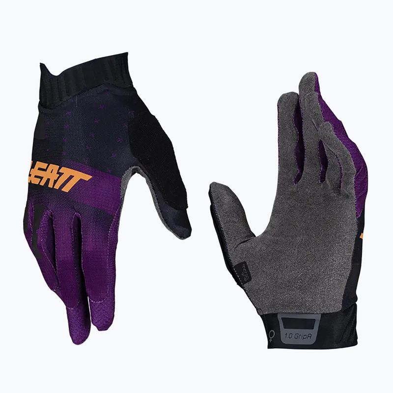 Жіночі велосипедні рукавички Leatt MTB 1.0 GripR фіолетові