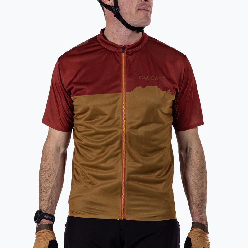 Чоловіча велофутболка Leatt MTB Trail 3.0 lava
