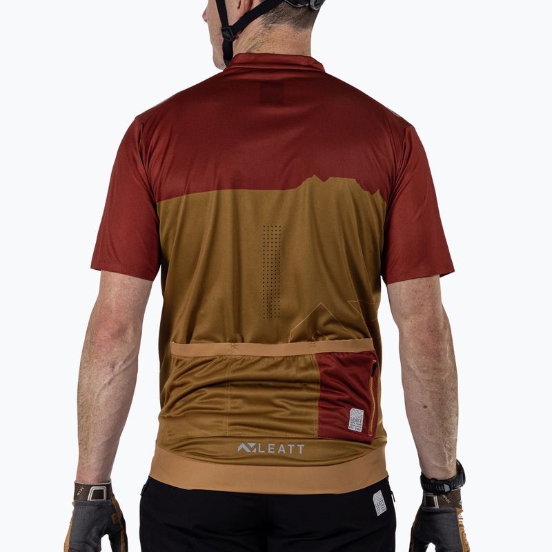 Чоловіча велофутболка Leatt MTB Trail 3.0 lava 2