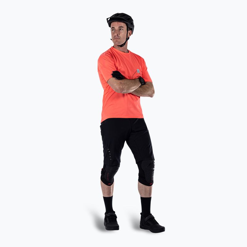 Чоловіча велофутболка Leatt MTB Trail 1.0 X-Flow неонова 2