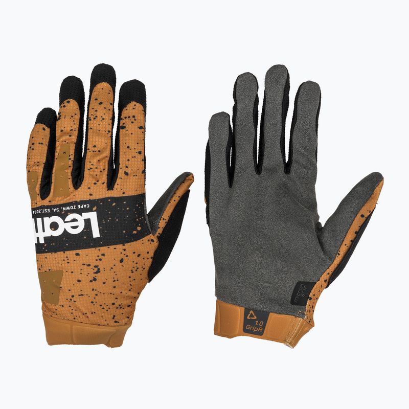Рукавички велосипедні чоловічі Leatt MTB 1.0 GripR rust