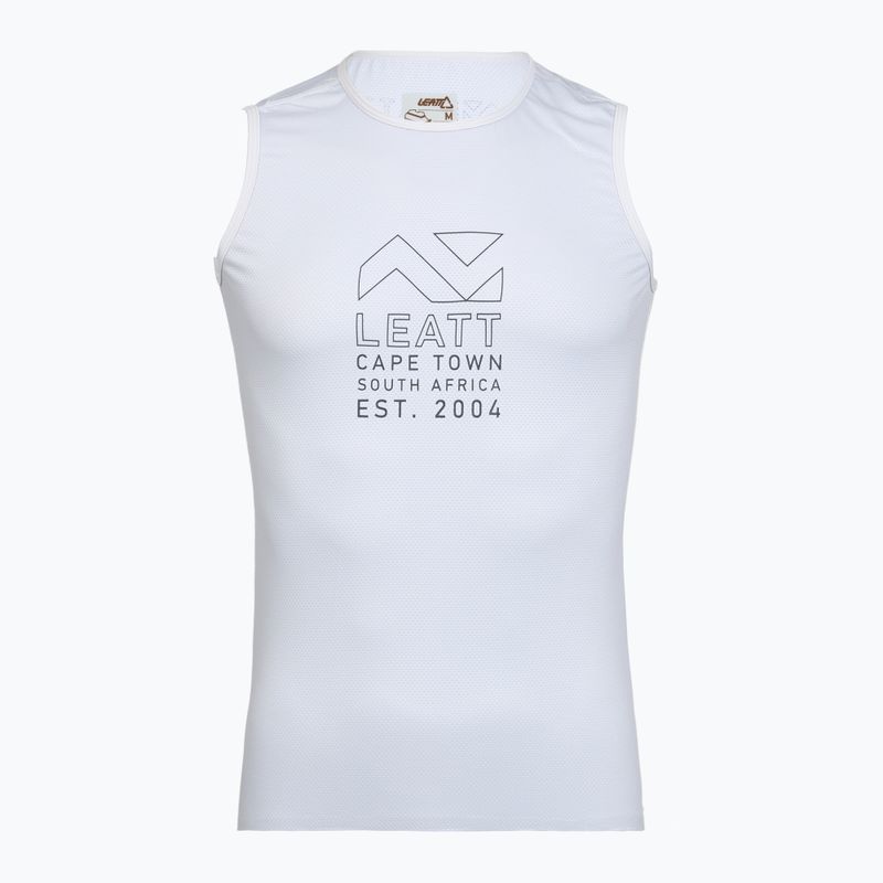 Чоловіча велосипедна футболка Leatt Sleeveless Base white