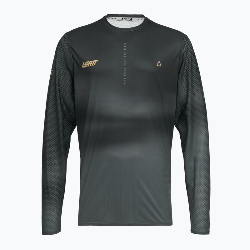 Лонгслів велосипедний чоловічий Leatt MTB Trail 3.0 ghost black