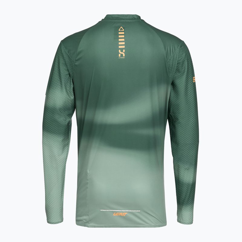 Лонгслів велосипедний чоловічий Leatt MTB Trail 3.0 spruce green 2