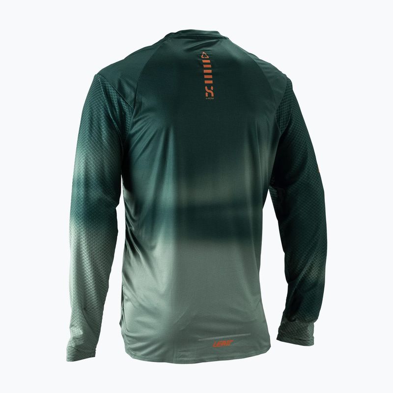 Лонгслів велосипедний чоловічий Leatt MTB Trail 3.0 spruce green 2